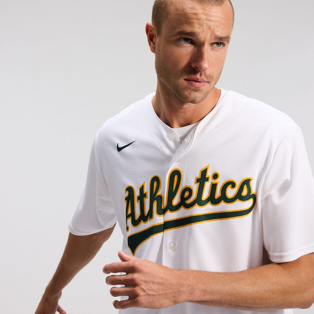 Athletics Nike Home Replica Team Jersey - White Official MLB Team Apparel Baseball Fan Gear