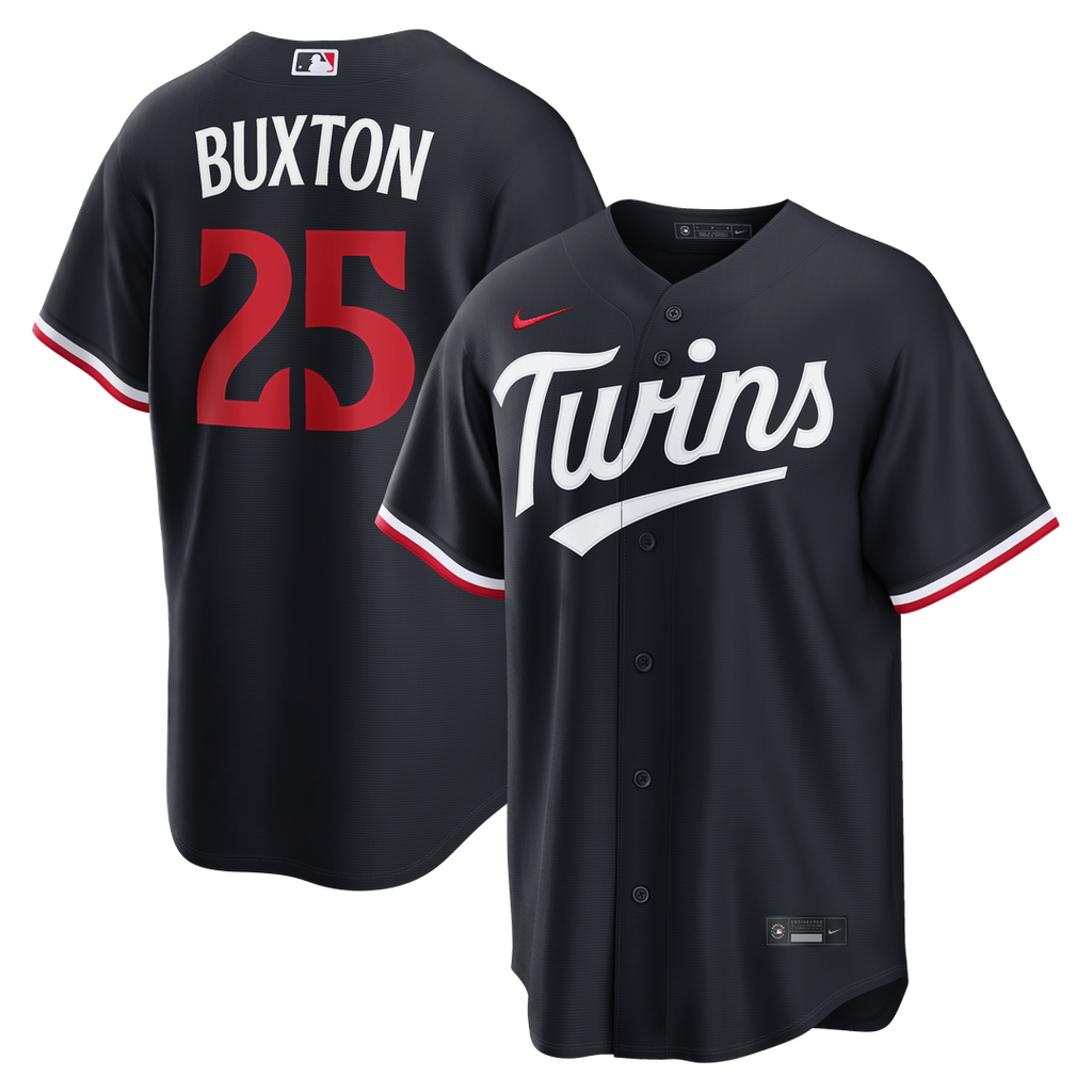Byron Buxton Minnesota Twins Nike Alternate Replica Jersey - Navy Official MLB Team Apparel Baseball Fan Gear