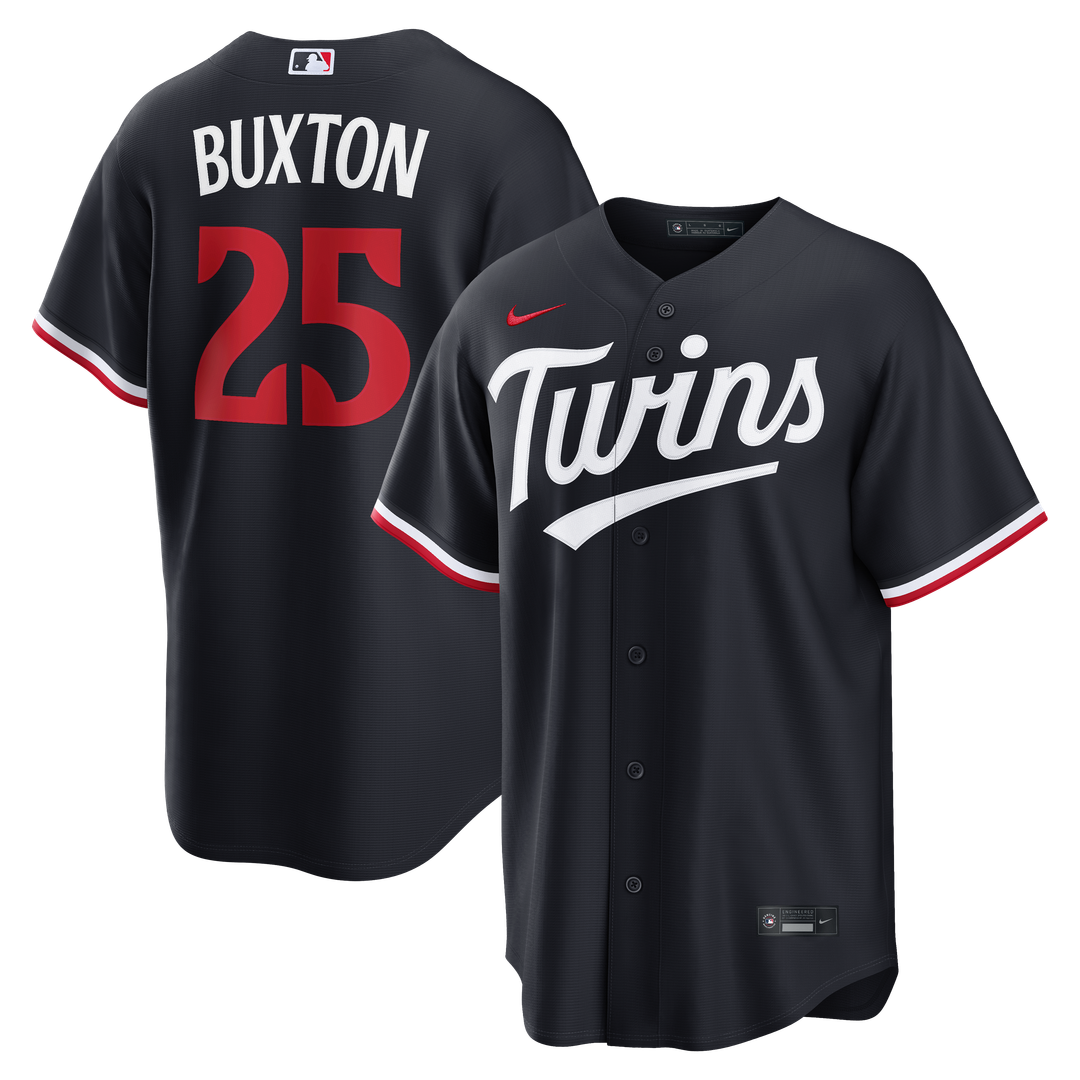 Byron Buxton Minnesota Twins Nike Alternate Replica Jersey - Navy Official MLB Team Apparel Baseball Fan Gear