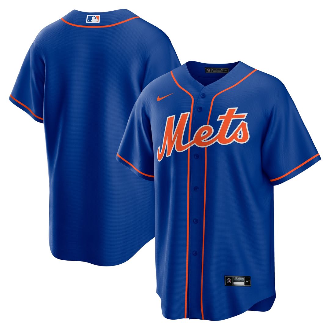 New York Mets Nike Alternate Replica Team Jersey - Royal Official MLB Team Apparel Baseball Fan Gear