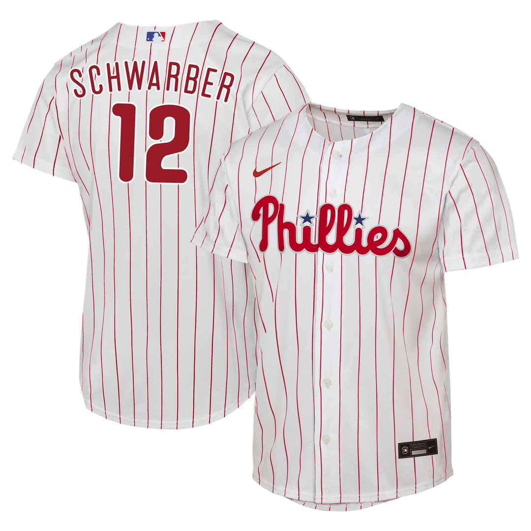 Kyle Schwarber Philadelphia Phillies Nike Youth Home Replica Jersey - White Official MLB Team Apparel Baseball Fan Gear