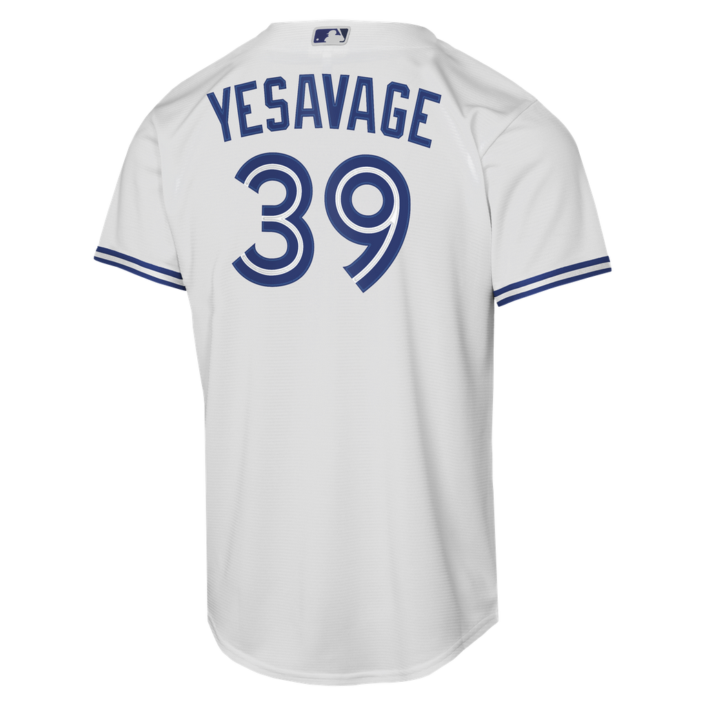 Trey Yesavage Toronto Blue Jays Nike Youth Home Baseline Jersey - White Official MLB Team Apparel Baseball Fan Gear