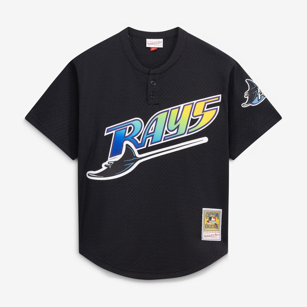 Wade Boggs Tampa Bay Rays Mitchell & Ness Authentic Batting Practice Jersey - Black Official MLB Team Apparel Baseball Fan Gear
