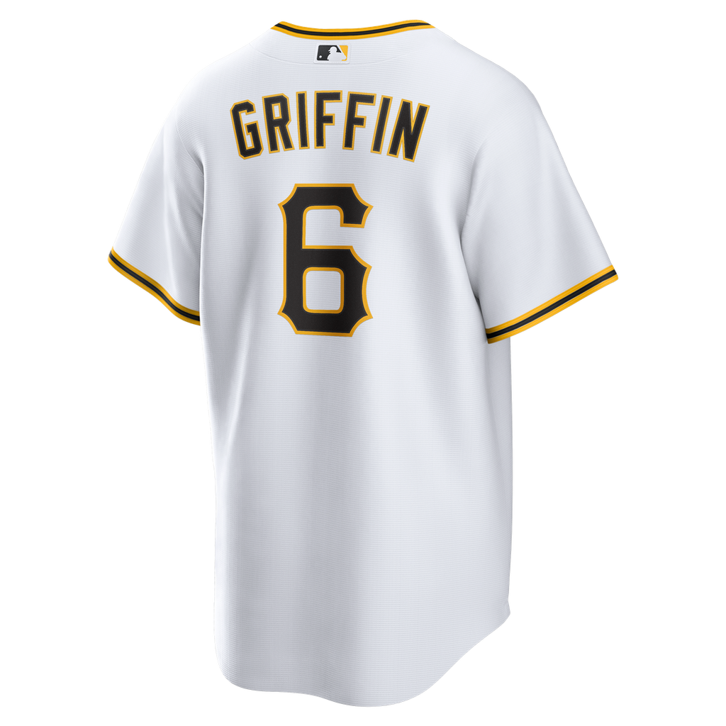 Konnor Griffin Pittsburgh Pirates Nike Home Replica Jersey - White Official MLB Team Apparel Baseball Fan Gear
