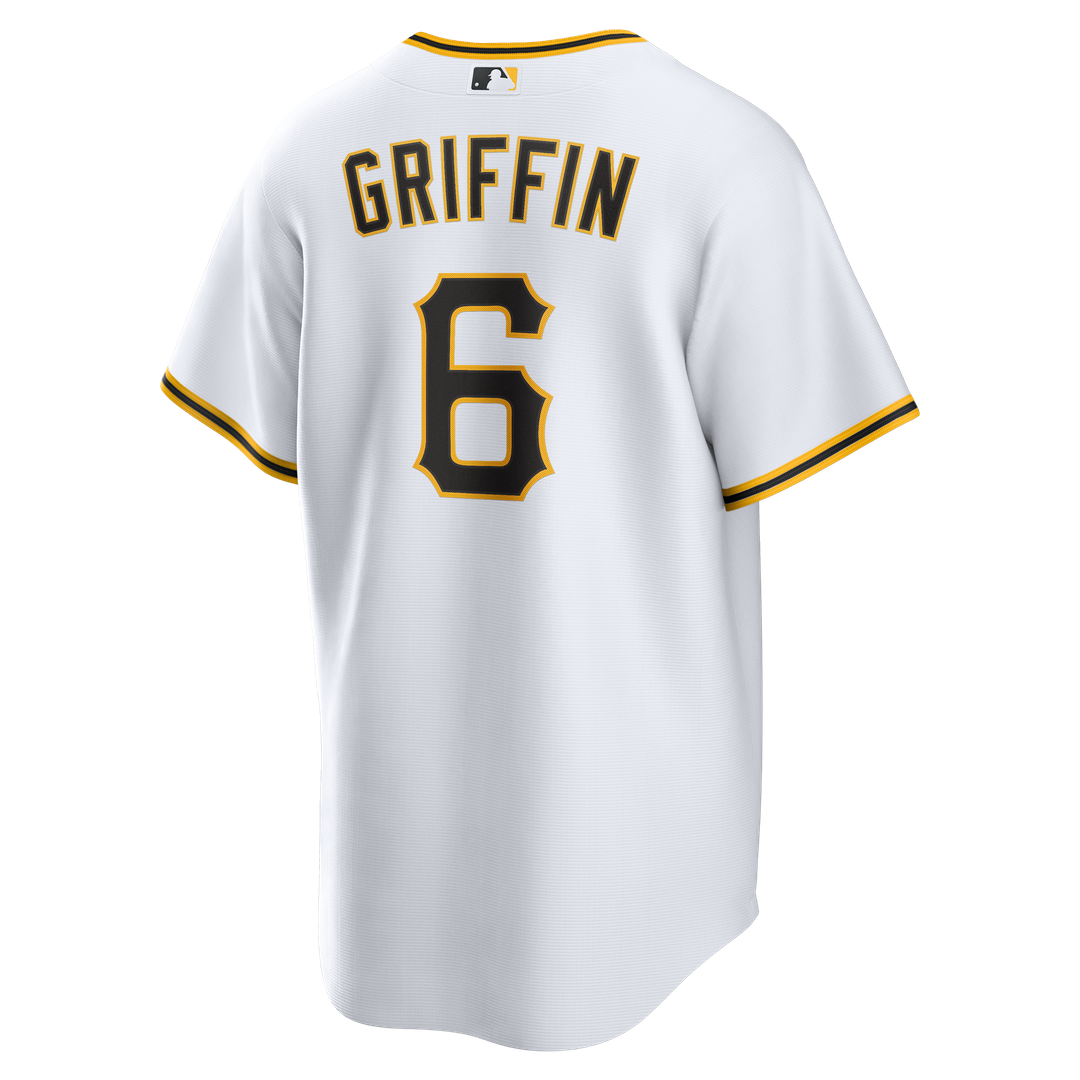 Konnor Griffin Pittsburgh Pirates Nike Home Replica Jersey - White Official MLB Team Apparel Baseball Fan Gear