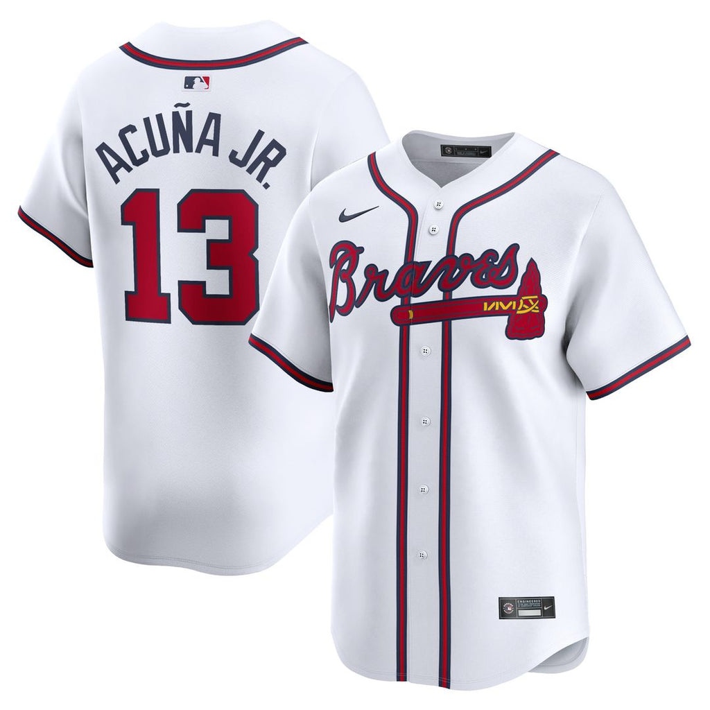 Ronald Acuña Jr. Atlanta Braves Nike Home Limited Player Jersey - White Official MLB Team Apparel Baseball Fan Gear