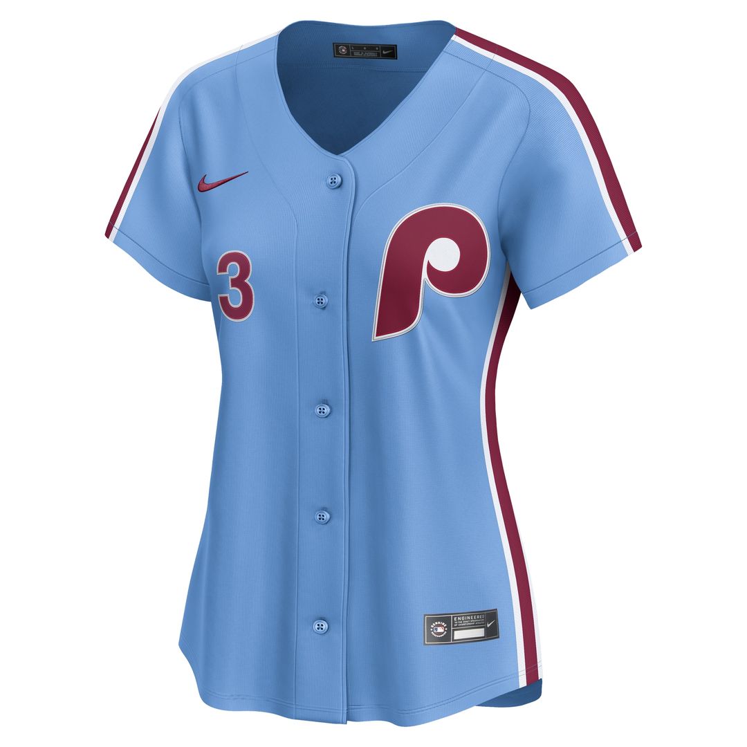 Bryce Harper Philadelphia Phillies Nike Women's Alternate Limited Player Jersey - Light Blue Official MLB Team Apparel Baseball Fan Gear