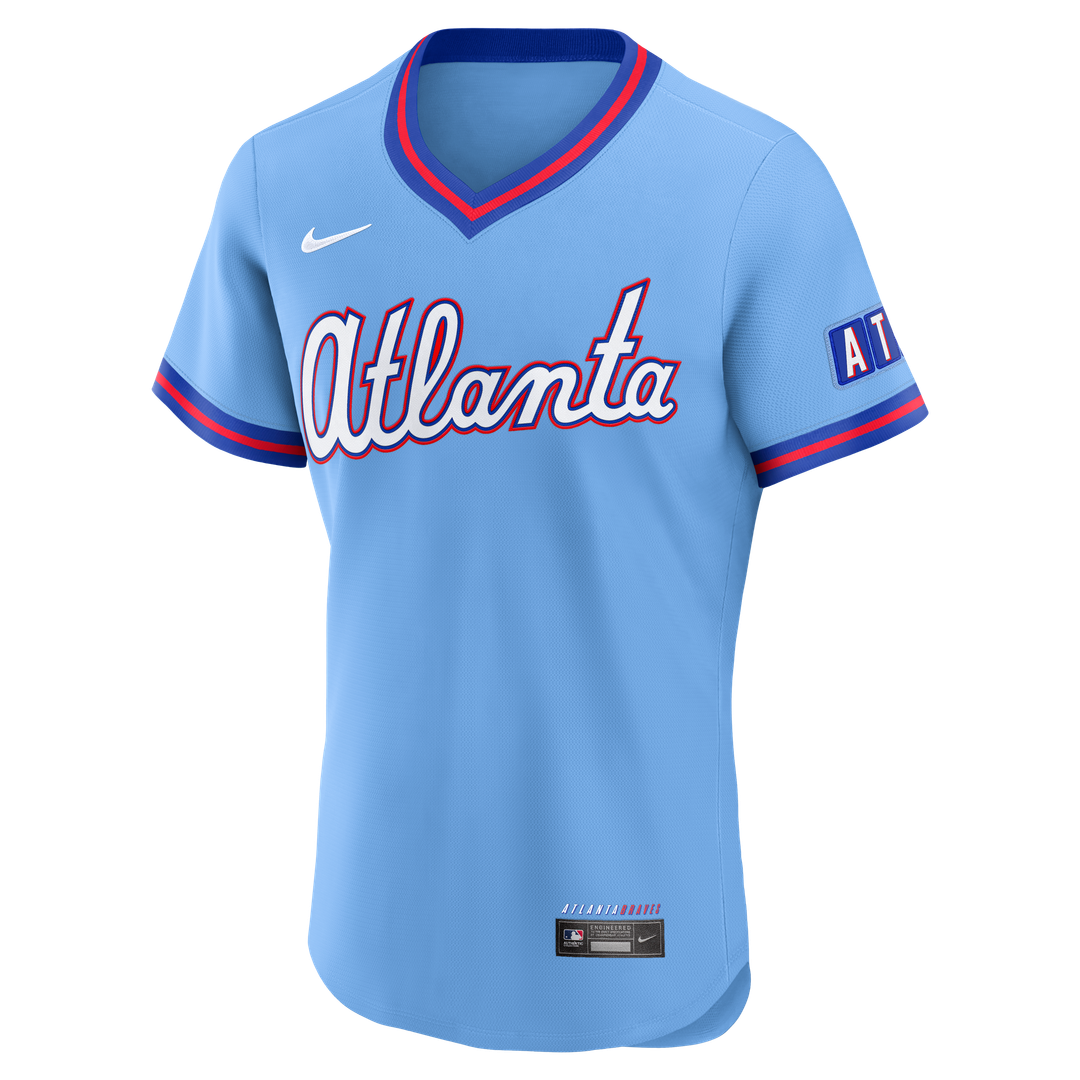 Atlanta Braves Nike 2026 City Connect Authentic Jersey - Powder Blue Official MLB Team Apparel Baseball Fan Gear
