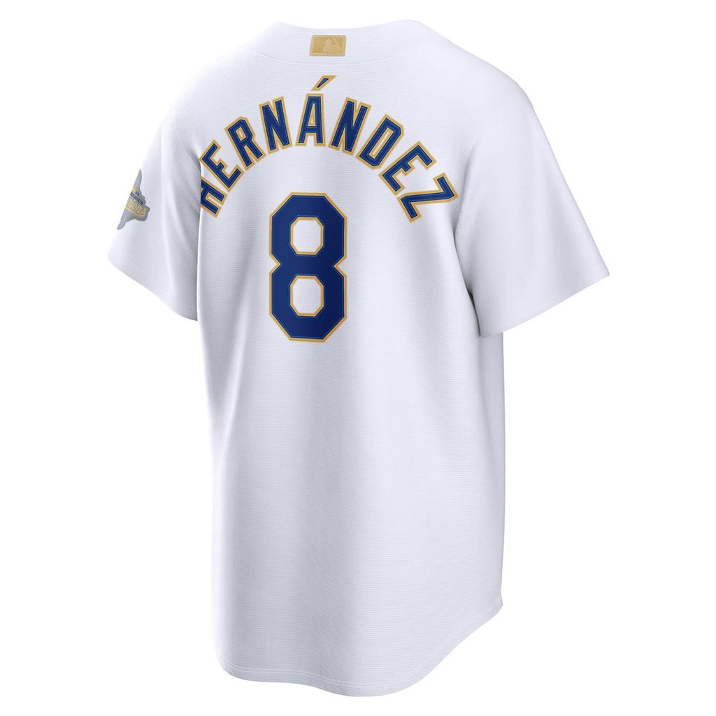 Enrique Hernández Los Angeles Dodgers Nike 2026 Gold Collection Stadium Jersey - White Official MLB Team Apparel Baseball Fan Gear