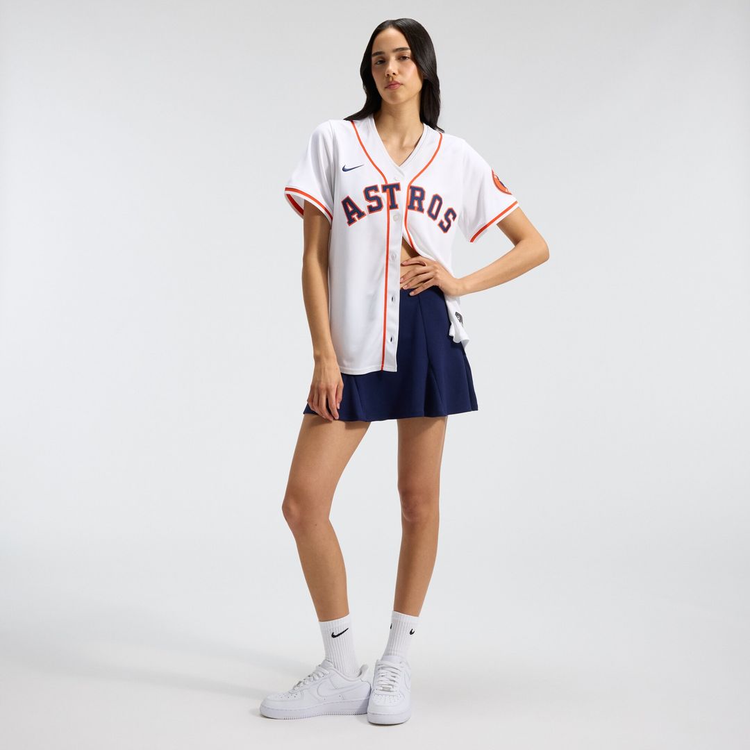 Houston Astros Nike Home Women's Limited Jersey - White Official MLB Team Apparel Baseball Fan Gear