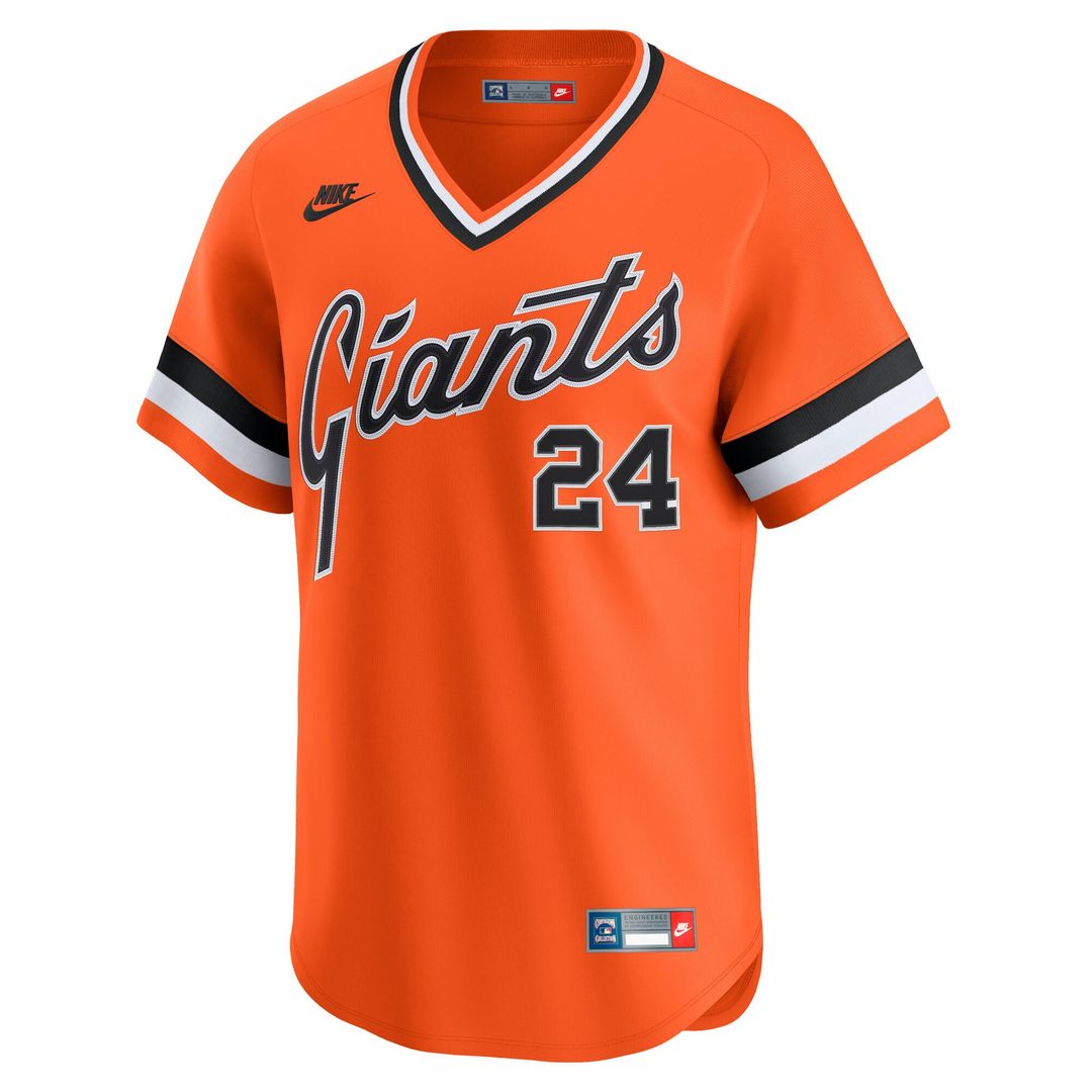 Willie Mays San Francisco Giants Nike Cooperstown Collection Limited Jersey - Orange Official MLB Team Apparel Baseball Fan Gear