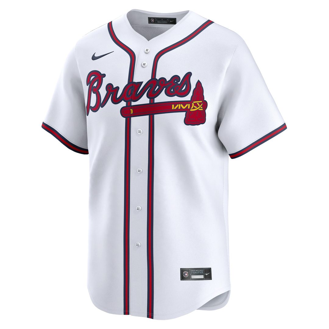 Spencer Strider Atlanta Braves Nike Home Limited Player Jersey - White Official MLB Team Apparel Baseball Fan Gear