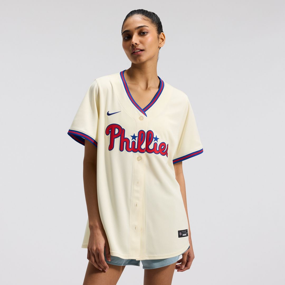 Ryan Howard Philadelphia Phillies Nike Women's Alternate 2 Limited Jersey – Cream Official MLB Team Apparel Baseball Fan Gear