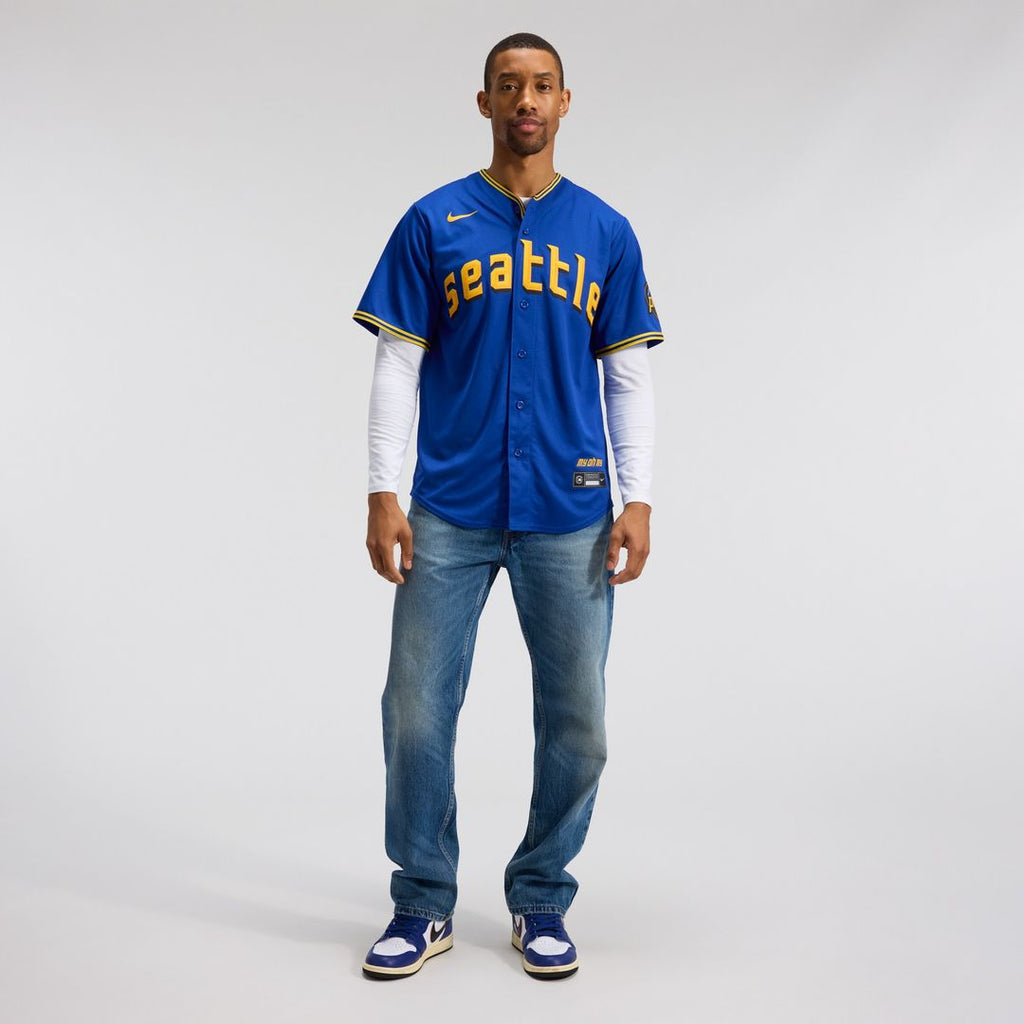 Seattle Mariners Nike City Connect Replica Jersey - Royal Official MLB Team Apparel Baseball Fan Gear