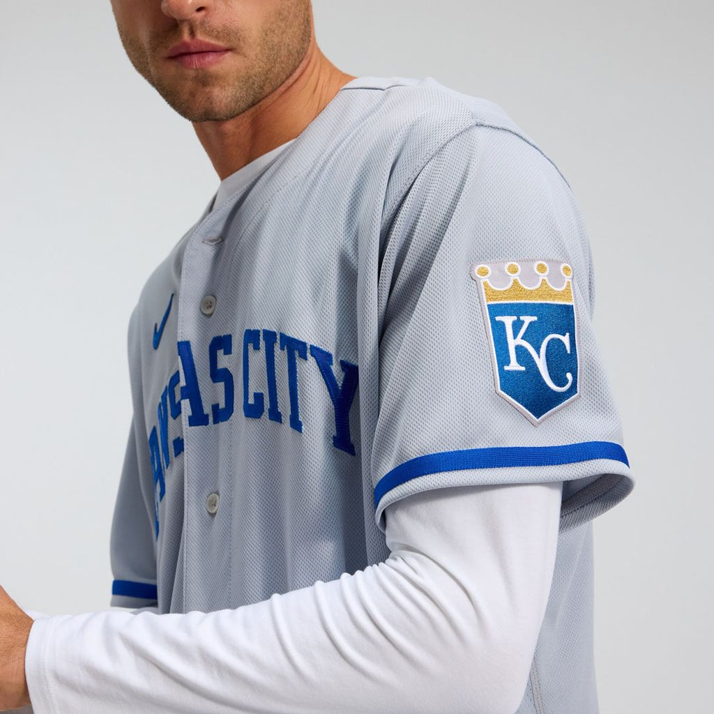 Kansas City Royals Nike 2022 Road Authentic Jersey - Gray Official MLB Team Apparel Baseball Fan Gear