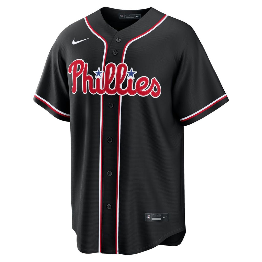Bryce Harper Philadelphia Phillies Nike Fashion Replica Black Out Jersey Official MLB Team Apparel Baseball Fan Gear