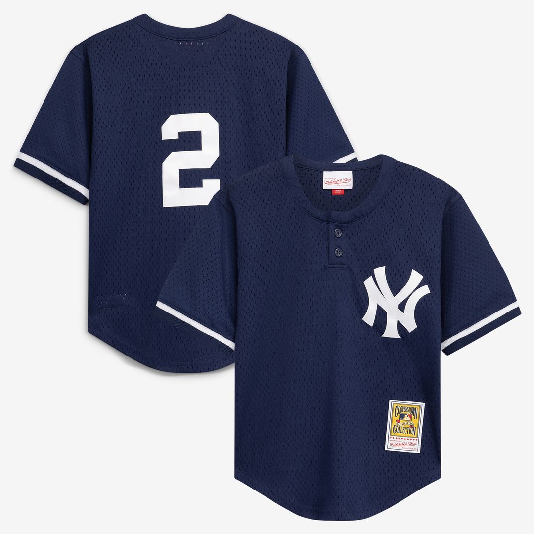 Derek Jeter New York Yankees Mitchell & Ness Preschool Cooperstown Collection Mesh Batting Practice Jersey - Navy Official MLB Team Apparel Baseball F