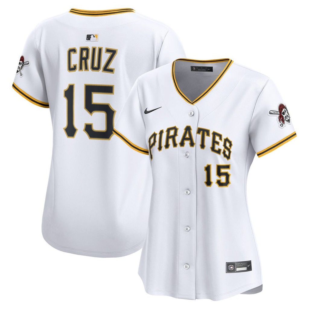 Oneil Cruz Pittsburgh Pirates Nike Women's Home Limited Player Jersey - White Official MLB Team Apparel Baseball Fan Gear