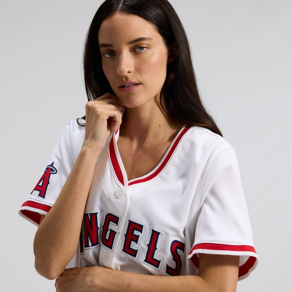 Los Angeles Angels Nike Women's Home Limited Jersey - White Official MLB Team Apparel Baseball Fan Gear