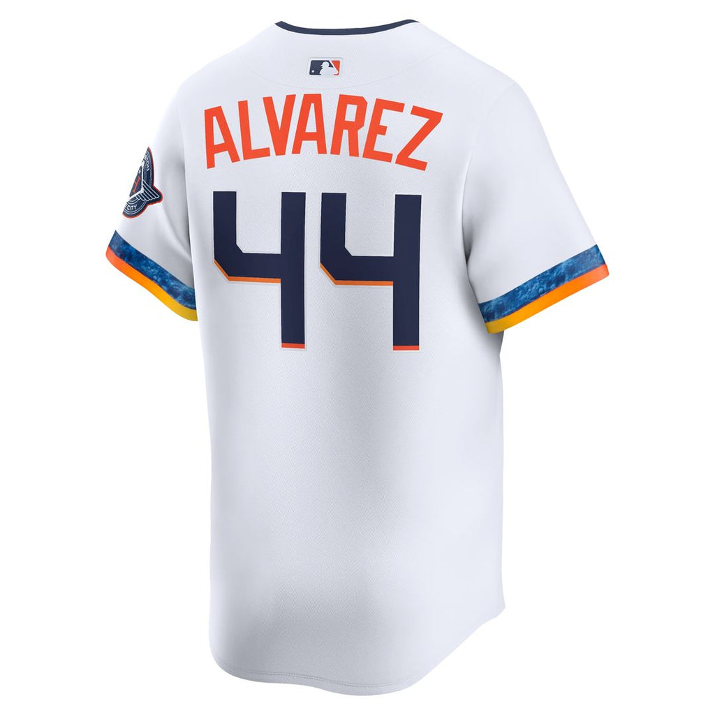 Yordan Alvarez Houston Astros Nike 2025 City Connect Limited Player Jersey - White Official MLB Team Apparel Baseball Fan Gear