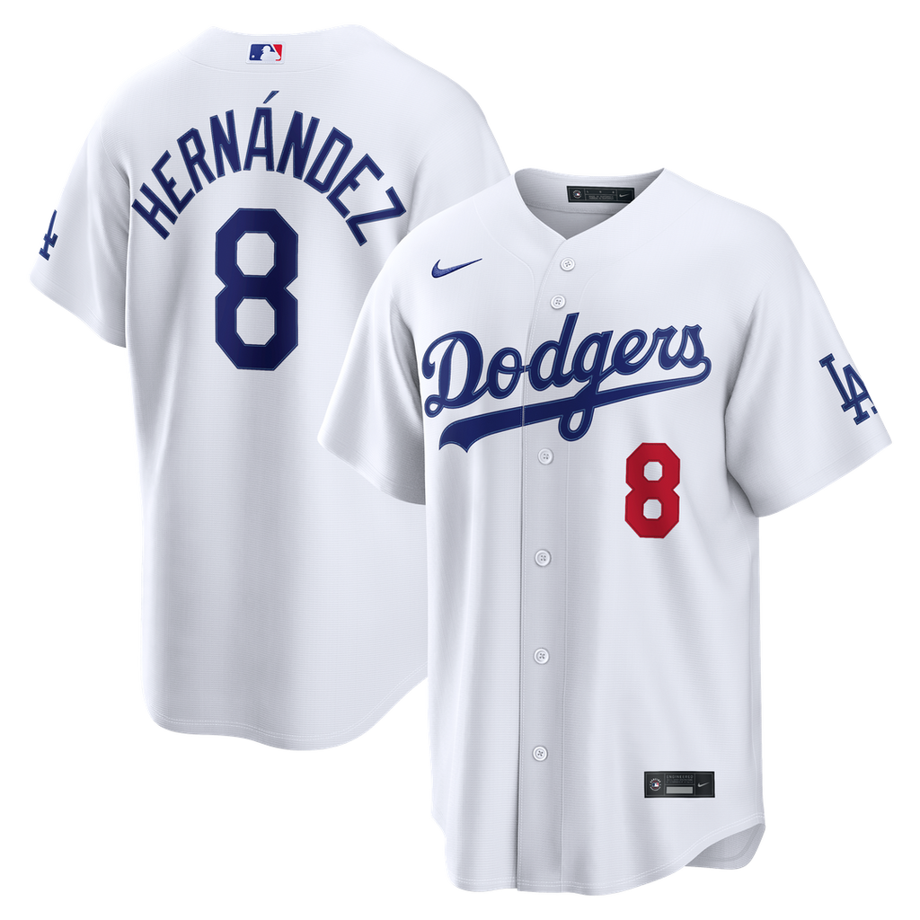 Enrique Hernández Los Angeles Dodgers Nike Home Stadium Jersey - White Official MLB Team Apparel Baseball Fan Gear