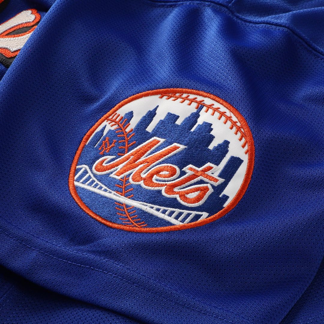 Mike Piazza New York Mets Mitchell & Ness Cooperstown Collection Mesh Batting Practice Button-Up Jersey - Orange Official MLB Team Apparel Baseball Fa
