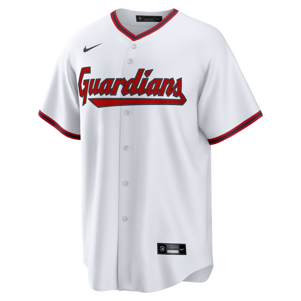 Travis Bazzana Cleveland Guardians Nike Home Replica Jersey - White Official MLB Team Apparel Baseball Fan Gear