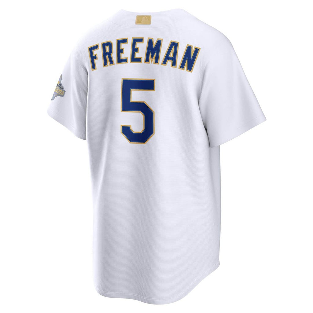 Freddie Freeman Los Angeles Dodgers Nike 2026 Gold Collection Stadium Jersey - White Official MLB Team Apparel Baseball Fan Gear