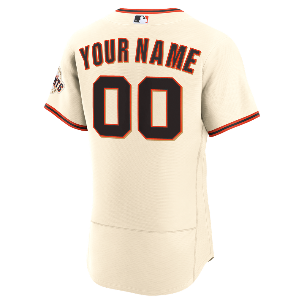 San Francisco Giants Nike Home Authentic Custom Jersey - Cream Official MLB Team Apparel Baseball Fan Gear