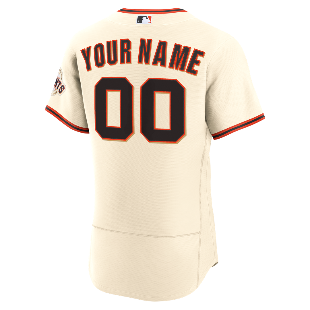 San Francisco Giants Nike Home Authentic Custom Jersey - Cream Official MLB Team Apparel Baseball Fan Gear