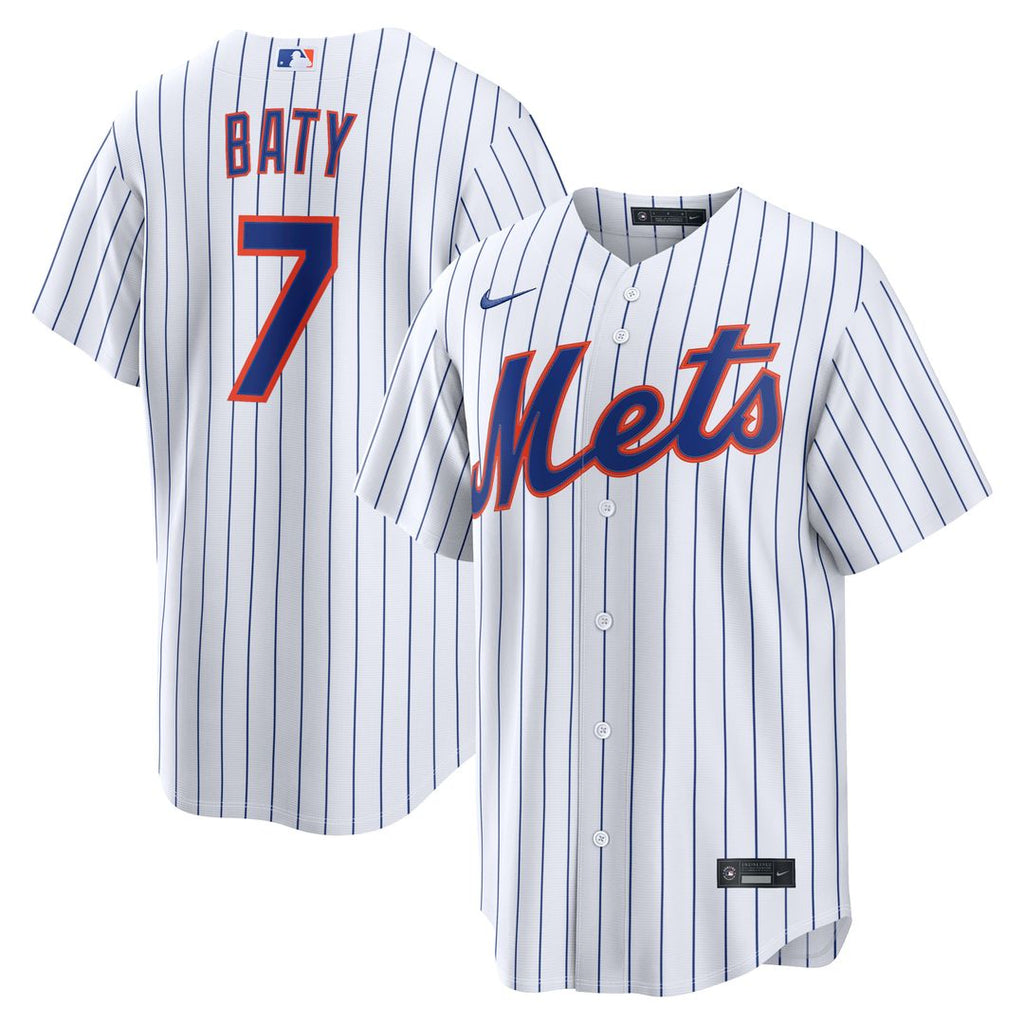 Brett Baty New York Mets Nike Home Replica Jersey - White Official MLB Team Apparel Baseball Fan Gear
