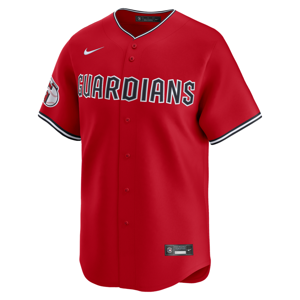 Cleveland Guardians Nike Road Limited Jersey - Gray Official MLB Team Apparel Baseball Fan Gear