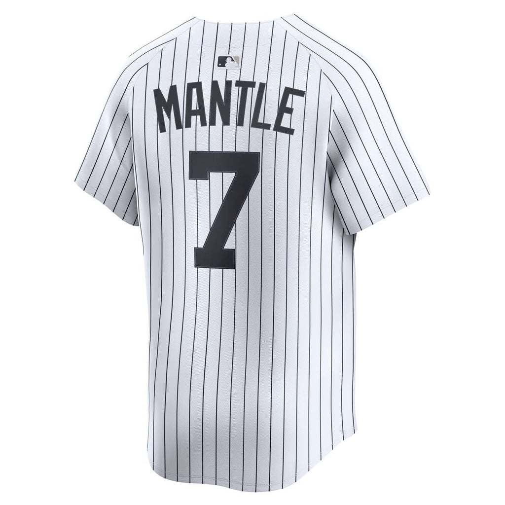 Mickey Mantle New York Yankees Nike Home Limited Player Jersey - White Official MLB Team Apparel Baseball Fan Gear