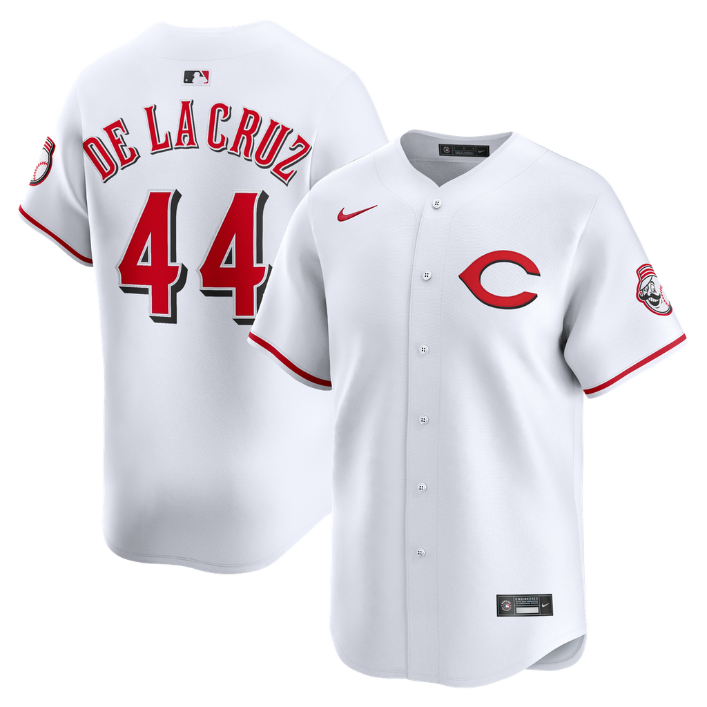 Elly De La Cruz Cincinnati Reds Nike Alternate 2 Limited Player Jersey - White Official MLB Team Apparel Baseball Fan Gear