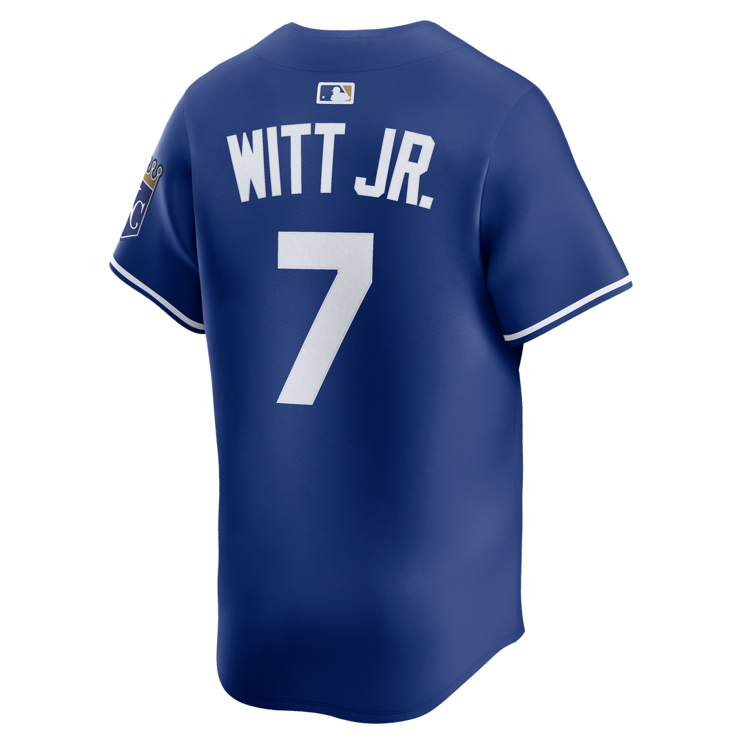 Bobby Witt Jr. Kansas City Royals Nike Alternate 2 Limited Player Jersey - Royal Official MLB Team Apparel Baseball Fan Gear