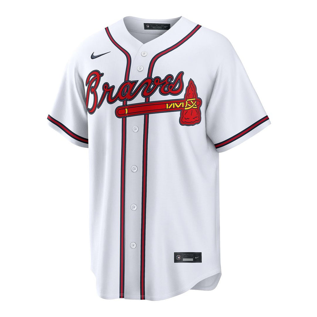 Spencer Schwellenbach Atlanta Braves Nike Home Replica Jersey - White Official MLB Team Apparel Baseball Fan Gear
