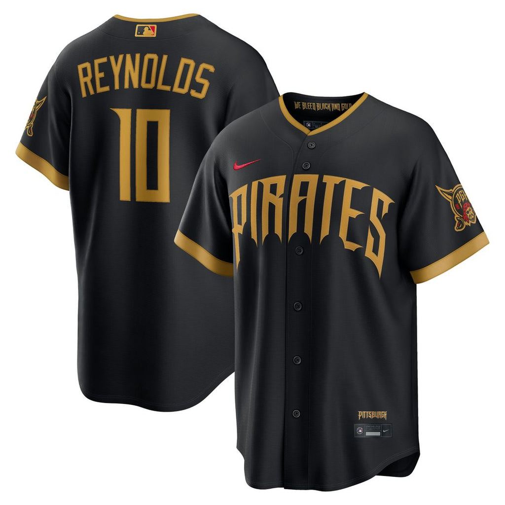 Bryan Reynolds Pittsburgh Pirates Nike 2026 City Connect Stadium Jersey - Black Official MLB Team Apparel Baseball Fan Gear