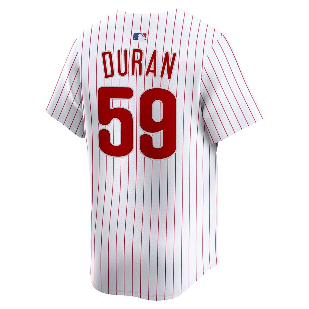 Jhoan Duran Philadelphia Phillies Nike Home Limited Player Jersey - White Official MLB Team Apparel Baseball Fan Gear