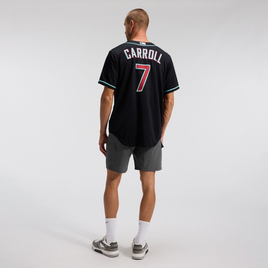 Corbin Carroll Arizona Diamondbacks Nike Alternate 2 Replica Jersey - Crimson Official MLB Team Apparel Baseball Fan Gear
