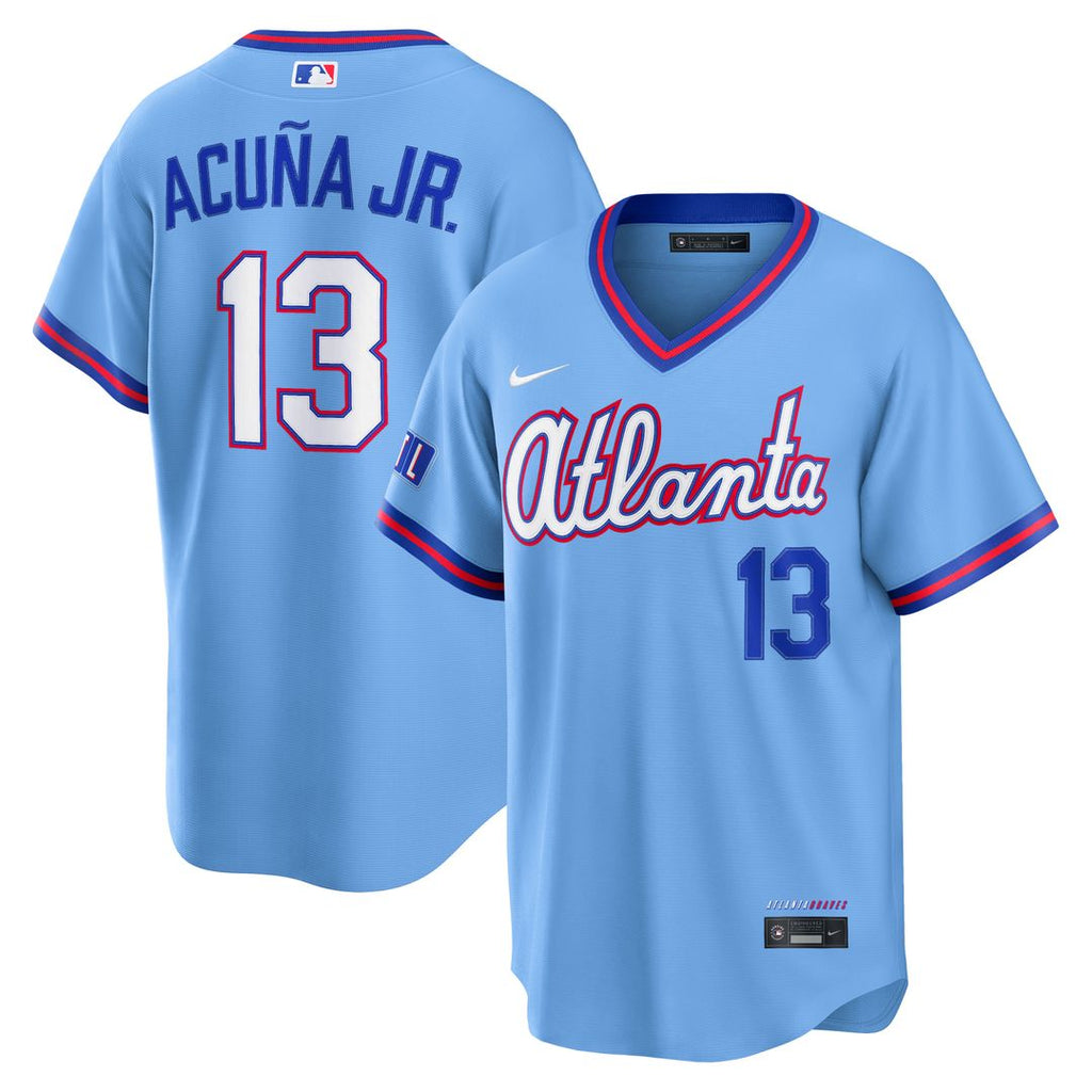 Ronald Acuña Jr. Atlanta Braves Nike 2026 City Connect Stadium Jersey - Powder Blue Official MLB Team Apparel Baseball Fan Gear