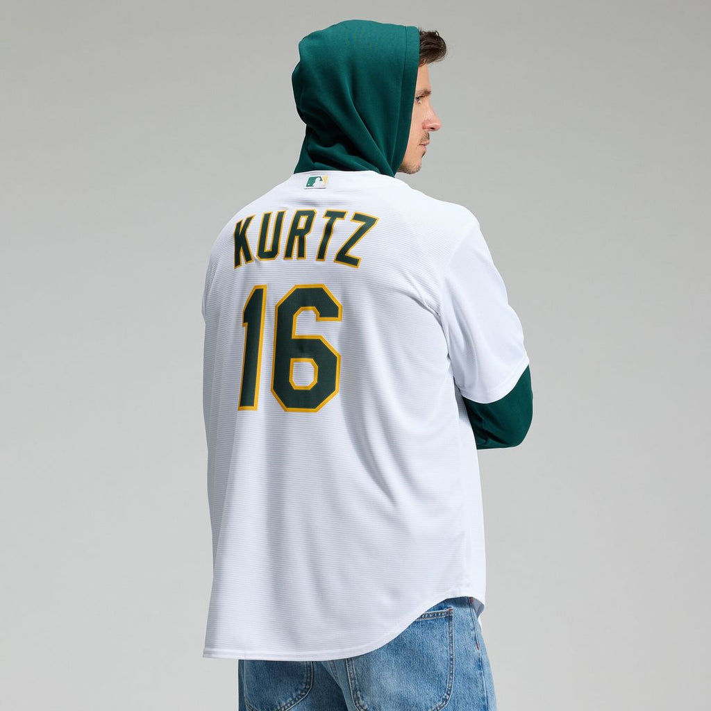 Nick Kurtz Athletics Nike Home Replica Jersey - White Official MLB Team Apparel Baseball Fan Gear