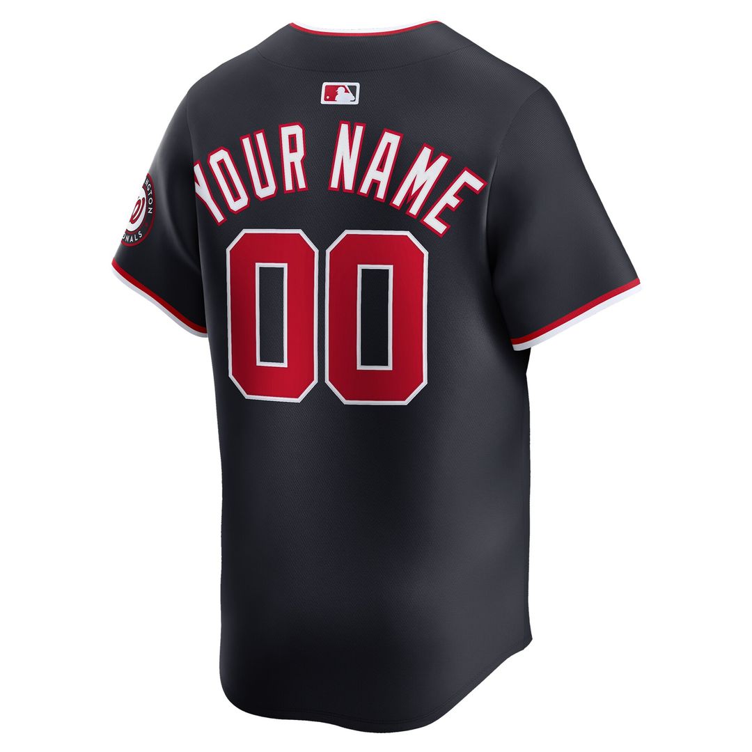 Washington Nationals Nike Home Limited Custom Jersey - White Official MLB Team Apparel Baseball Fan Gear