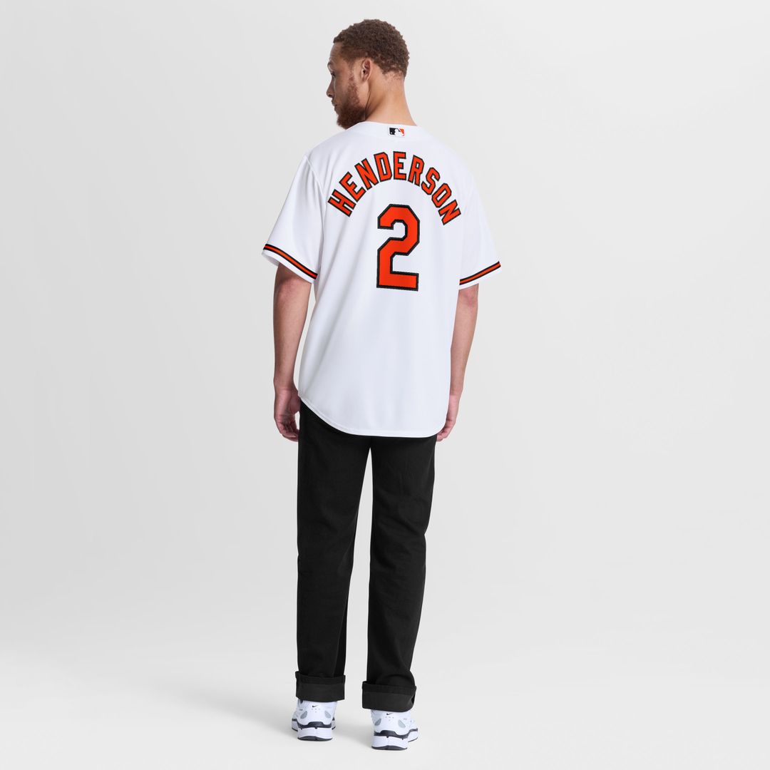 Gunnar Henderson Baltimore Orioles Nike Home Replica Jersey - White Official MLB Team Apparel Baseball Fan Gear