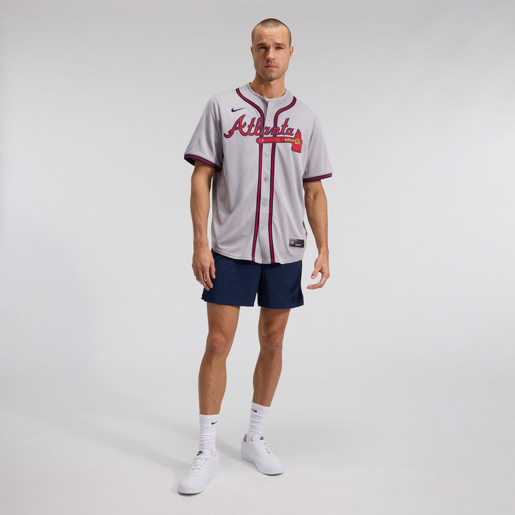 Ozzie Albies Atlanta Braves Nike Road Limited Player Jersey - Gray Official MLB Team Apparel Baseball Fan Gear