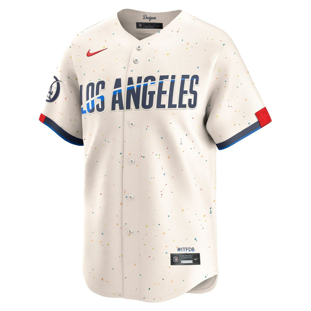 Los Angeles Dodgers Nike City Connect Limited Jersey - Cream Official MLB Team Apparel Baseball Fan Gear