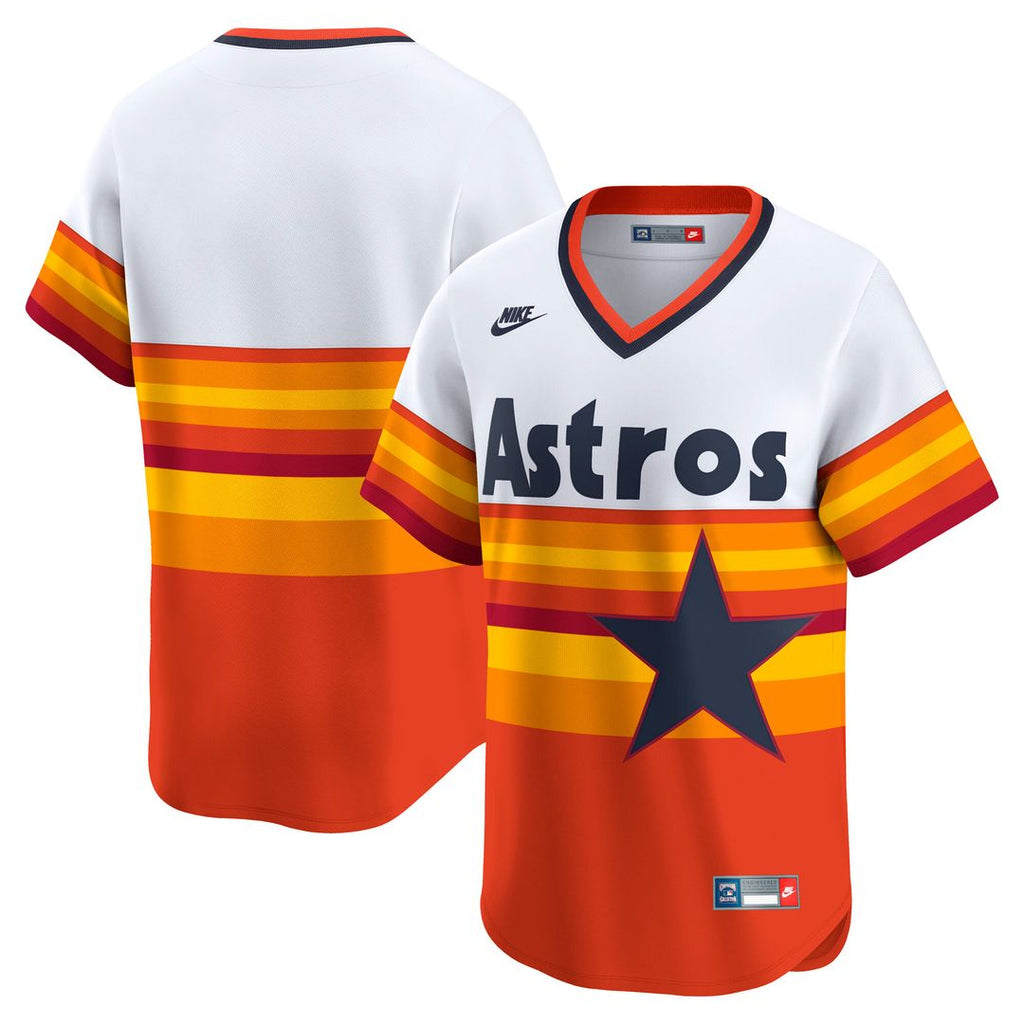 Houston Astros Nike Cooperstown Collection Limited Jersey - White Official MLB Team Apparel Baseball Fan Gear