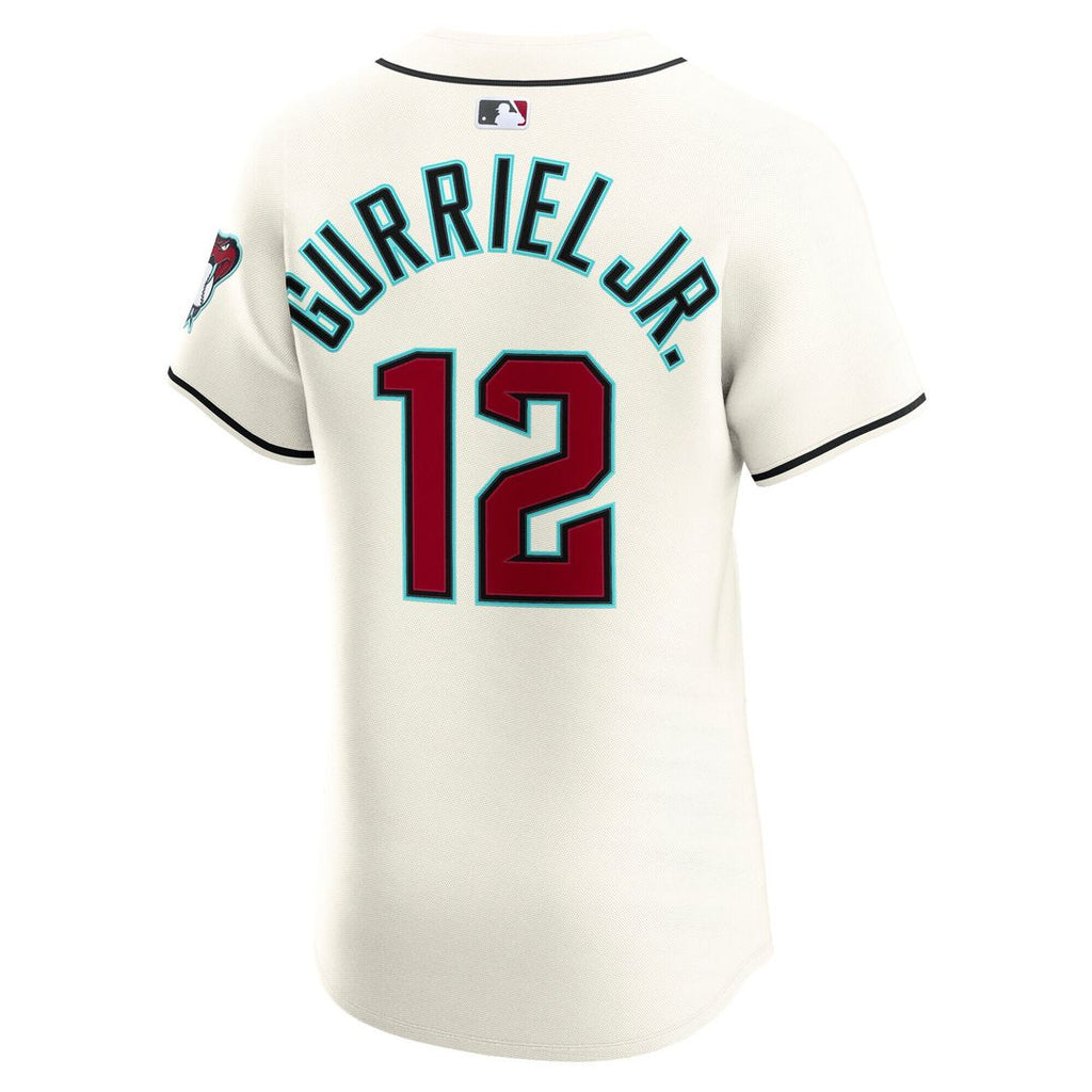 Lourdes Gurriel Jr. Arizona Diamondbacks Nike Home Elite Jersey - Cream Official MLB Team Apparel Baseball Fan Gear