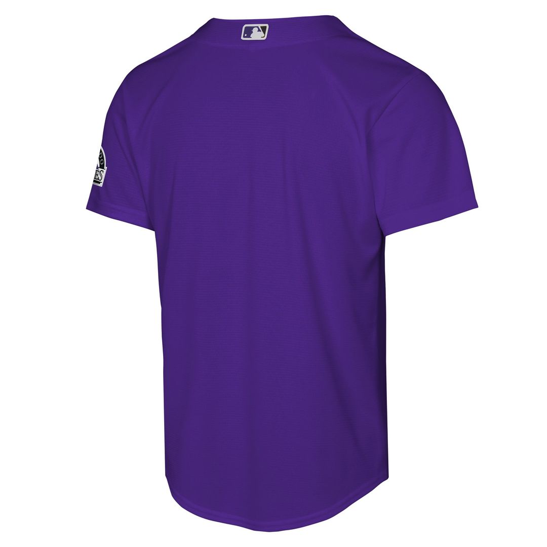 Colorado Rockies Nike Youth Alternate 2 Stadium Jersey - Purple Official MLB Team Apparel Baseball Fan Gear