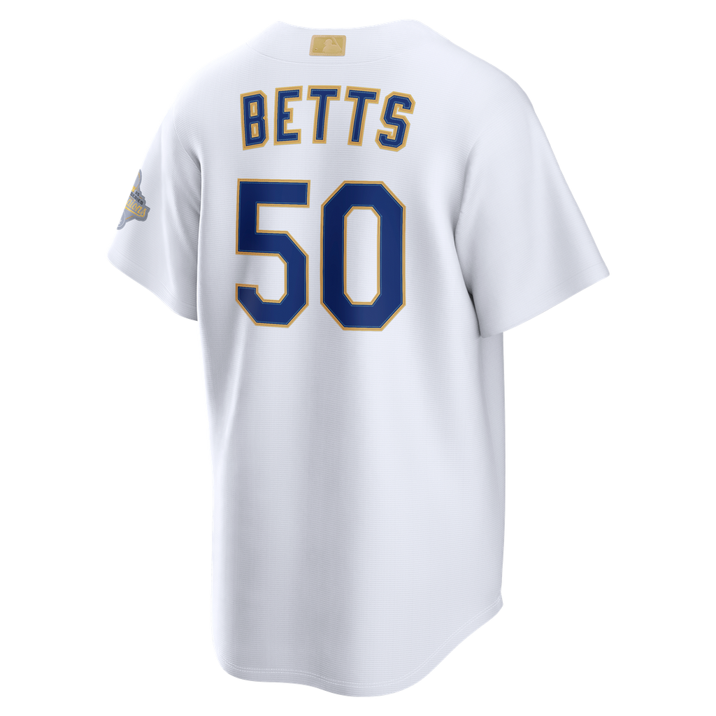 Mookie Betts Los Angeles Dodgers Nike 2026 Gold Collection Stadium Jersey - White Official MLB Team Apparel Baseball Fan Gear