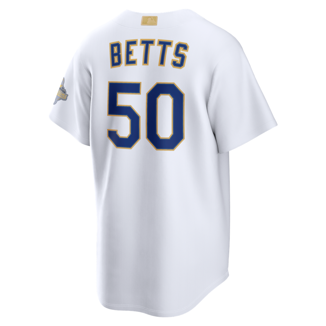 Mookie Betts Los Angeles Dodgers Nike 2026 Gold Collection Stadium Jersey - White Official MLB Team Apparel Baseball Fan Gear